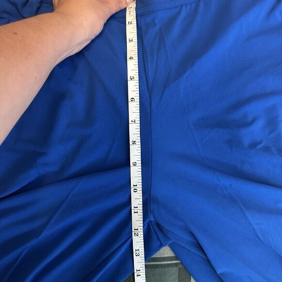 Bob Mackie Wearable Art Lagenlook Wide Leg Stretch trouser Pant Small‎ Blue NWT - Picture 12 of 13